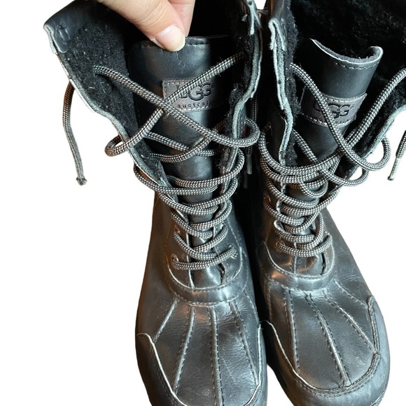 Ugg Butte II Black Boots size 5 - Picture 6 of 10